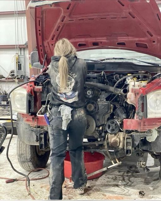 The new girl mechanic was harassed by the guys, and the next day she pulled up